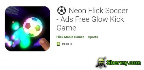 Neon Flick Soccer - Ads Free Glow Kick Game APK