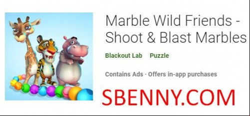 Marble Wild Friends - Shoot &amp; Blast Marbles MOD APK