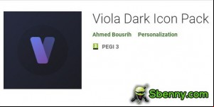 Viola Dark Icon Pack MOD APK