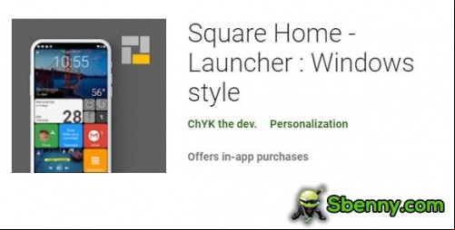 Square Home - Launcher : Windows style MOD APK