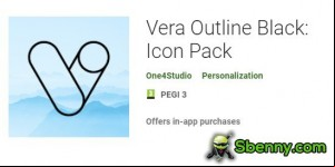Vera Outline Black: Icon Pack MOD APK