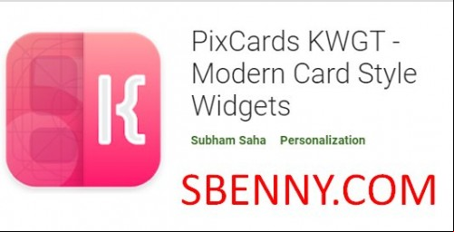 PixCards KWGT - Modern Card Style Widgets APK