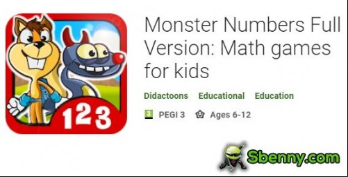 Monster Numbers Full Version: Math games for kids MOD APK