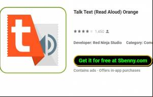 Talk Text (Read Aloud) Orange MOD APK