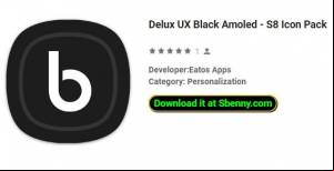 Delux UX Black Amoled - S8 Icon Pack