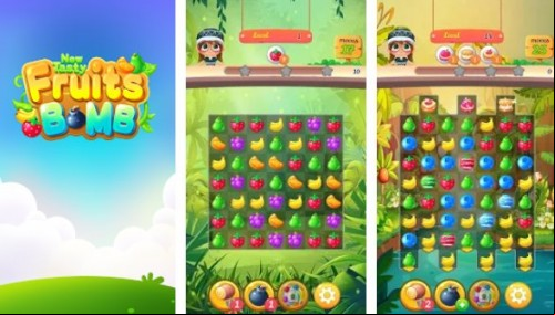 New Tasty Fruits Bomb: Puzzle World MOD APK