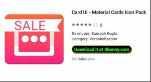 Card UI - Material Cards Icon Pack